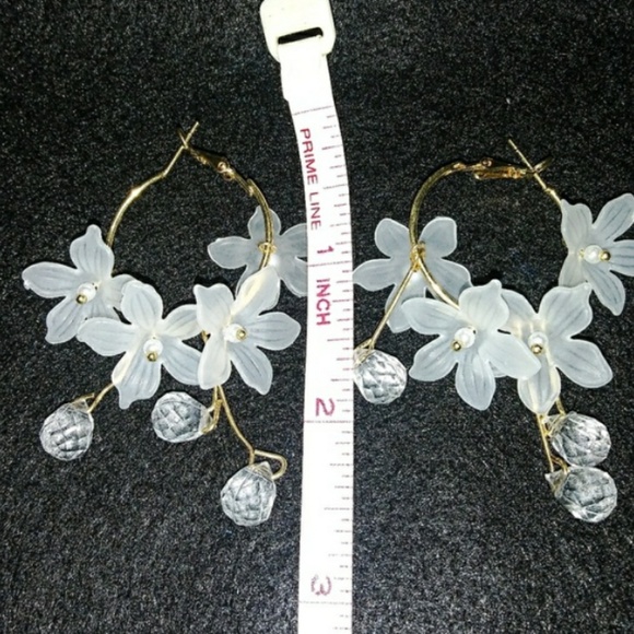 🎀Stunning Water Drop Acrylic Crystal Earings - Picture 2 of 4